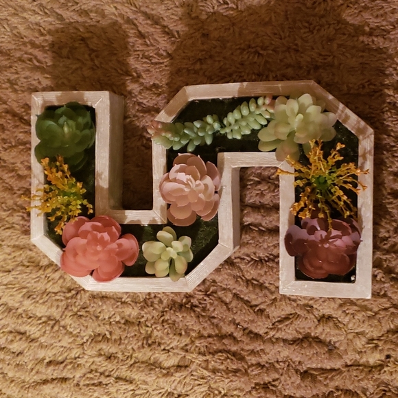 Ashland Wall Decor The Letter S Wall Hanging With Succulents Poshmark
